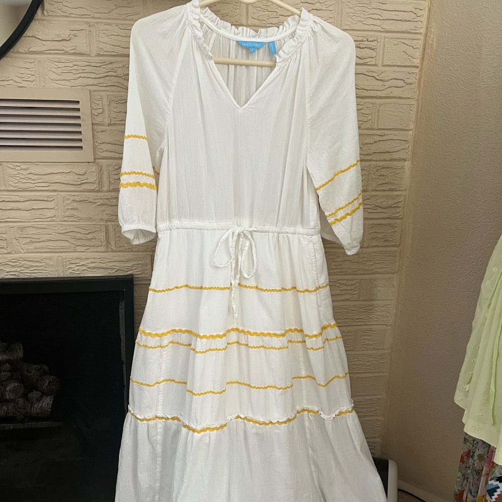 Draper James gauzy white dress
